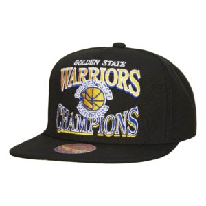 Mitchell & Ness Champions Era Snapback HWC Golden State Warriors Hat Black 744682