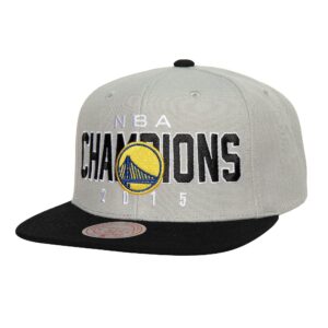 Mitchell & Ness Champs Snapback HWC Golden State Warriors Hat Grey 744752