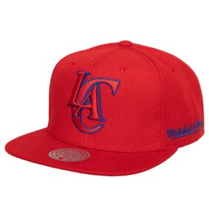 Mitchell & Ness Christmas Day Snapback HWC Los Angeles Clippers Hat Red 748533