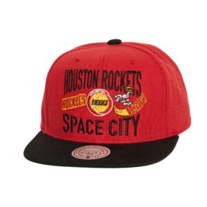 Mitchell & Ness City Love Snapback HWC Houston Rockets Hat Red 746888