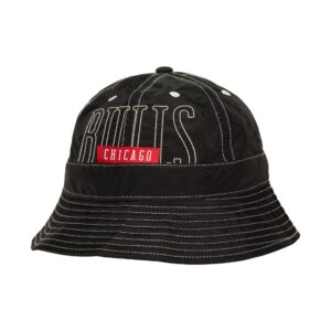 Panama Mitchell & Ness Contrast 6 HWC Chicago Bulls Bucket Hat Black 745225