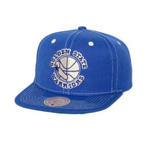 Mitchell & Ness Contrast Natural Snapback HWC Golden State Warriors Hat Violet 744527