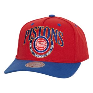 Mitchell & Ness Crown Jewels Pro Snapback HWC Detroit Pistons Hat Grey 743612