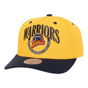 Mitchell & Ness Crown Jewels Pro Snapback HWC Golden State Warriors Hat Yellow 744569