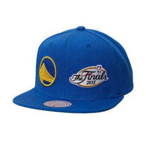 Mitchell & Ness Dual Whammy Snapback Golden State Warriors Hat Blue 744660