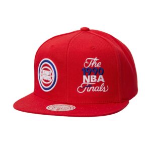 Mitchell & Ness Dual Whammy Snapback HWC Detroit Pistons Hat Black 743617