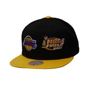 Mitchell & Ness Dual Whammy Snapback Los Angeles Lakers Black Hat Black 749668