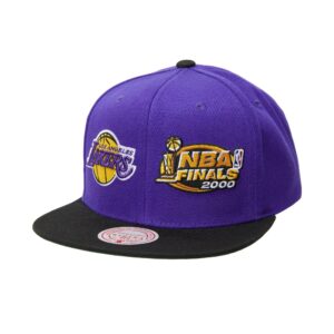 Mitchell & Ness Dual Whammy Snapback Los Angeles Lakers Purple Hat White 749659