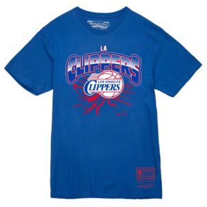 Mitchell & Ness Earthquake Los Angeles Clippers T-Shirt Blue 748737