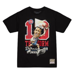 Mitchell & Ness HWC Caricatures Detroit Pistons Dennis Rodman T-Shirt Black 744009