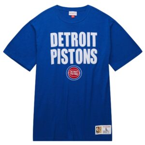 Mitchell & Ness Legendary Slub SS Detroit Pistons T-Shirt Blue 743920