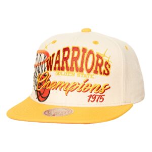 Mitchell & Ness M&N x Melody Ehsani Champions Snapback Golden State Warriors Hat Beige 744574