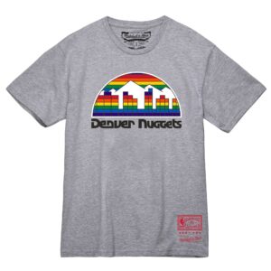 Mitchell & Ness MVP Tee 2 Denver Nuggets Gray T-Shirt Grey 744269