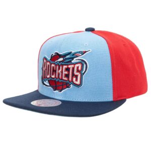 Mitchell & Ness On The Block Snapback HWC Houston Rockets Hat Red/Blue 747516