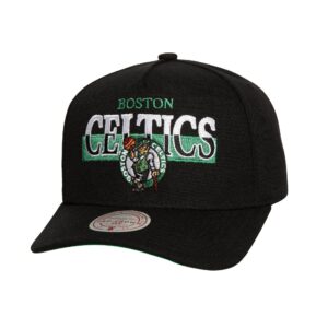 Mitchell & Ness Panorec Pro Snapback Boston Celtics Hat Black 746458