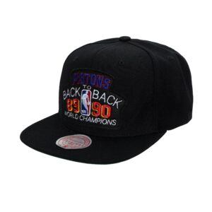 Mitchell & Ness Pistons B2B Snapback HWC Detroit Pistons Hat Black 743675