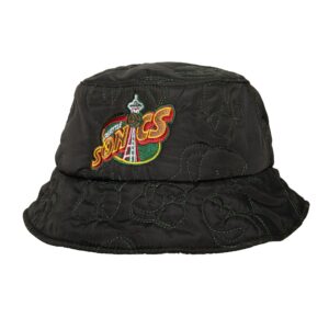 Panama Mitchell & Ness Quilted HWC Seattle Supersonics Bucket Hat Black 745851