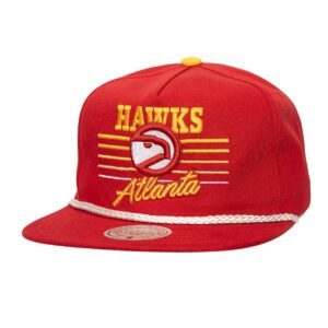 Mitchell & Ness Radiant Lines Deadstock Snapback HWC Atlanta Hawks Hat Red 746287