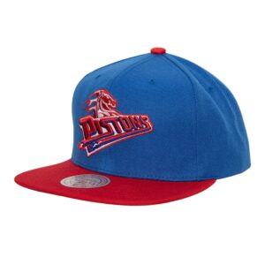 Mitchell & Ness Reload 2.0 Snapback Detroit Pistons Hat Blue 743713