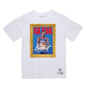 Mitchell & Ness SLAM Frame Detroit Pistons Isiah Thomas T-Shirt White 743819