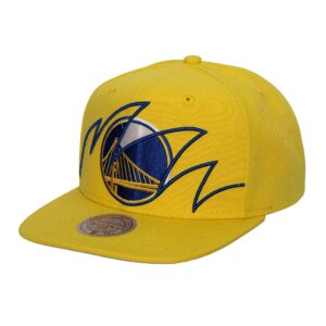 Mitchell & Ness Shark Bite Snapback Golden State Warriors Hat Yellow 744678