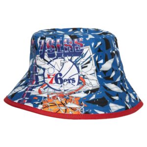 Mitchell & Ness Shattered Big Face HWC Philadelphia 76ers Bucket Hat White 745643