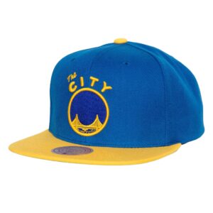 Mitchell & Ness Side Core 2.0 Snapback HWC Golden State Warriors Hat Blue 744829