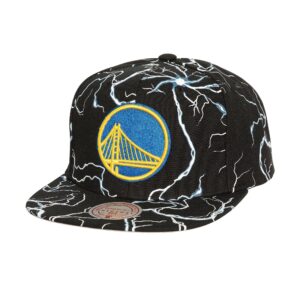 Mitchell & Ness Storm Season Snapback Golden State Warriors Hat Black 744543