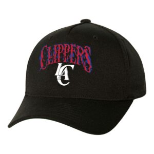 Mitchell & Ness Suga Glitch Stretch Snapback Los Angeles Clippers Hat White 748583