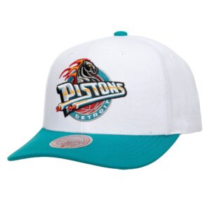 Mitchell & Ness Team 2 Tone 2.0 Pro Snapback HWC Detroit Pistons Hat Tang 743624