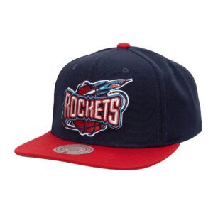 Mitchell & Ness Team 2 Tone 2.0 Snapback HWC Houston Rockets Hat Blue 747252