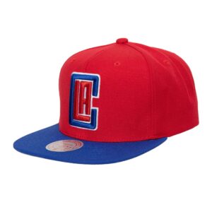 Mitchell & Ness Team 2 Tone 2.0 Snapback Los Angeles Clippers Hat Red 748529