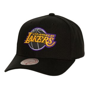 Mitchell & Ness Team Flip Pro Snapback Los Angeles Lakers Hat Black 749712