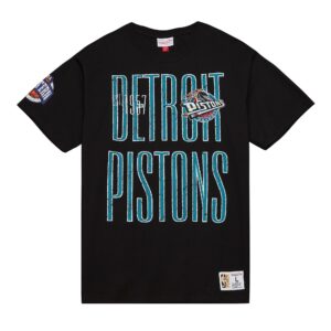 Mitchell & Ness Team OG Premium SS Detroit Pistons T-Shirt Black 743898