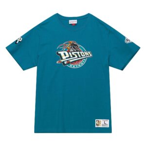 Mitchell & Ness Team Origins SS Top Detroit Pistons T-Shirt Turquoise 744109