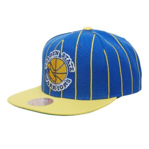 Mitchell & Ness Team Pin Snapback HWC Golden State Warriors Hat Blue 744638