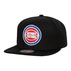 Mitchell & Ness Top Spot Snapback HWC Detroit Pistons Hat Black 743665