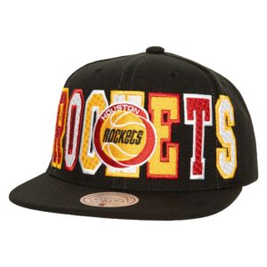 Mitchell & Ness Varsity Bust Snapback HWC Houston Rockets Hat Black 747227