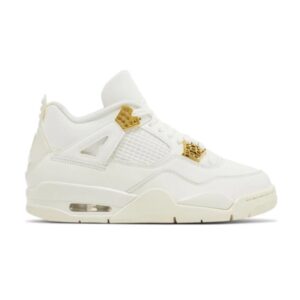 Wmns Air Jordan 4 Retro Metallic Gold Sneakers AQ9129 170