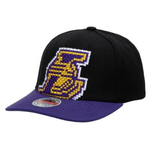 Mitchell & Ness 8 Bit XL Classic Red Los Angeles Lakers Hat Black 754513