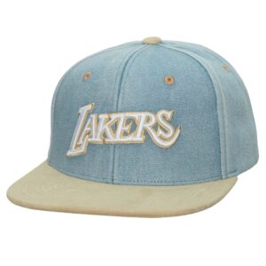 Mitchell & Ness Blue Jean Baby Snapback HWC Los Angeles Lakers Hat Blue 750318