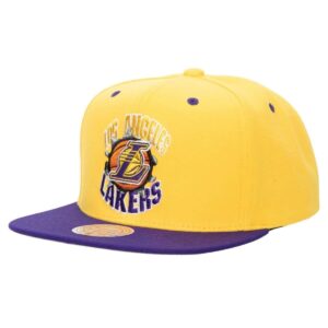 Mitchell & Ness Breakthrough Snapback Los Angeles Lakers Hat Yellow 751364