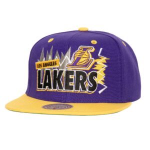 Mitchell & Ness Buzz Snapback Los Angeles Lakers Hat Grey 749930