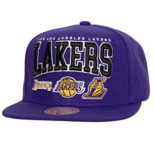 Mitchell & Ness Champ Stack Snapback Los Angeles Lakers Hat Grey 749922