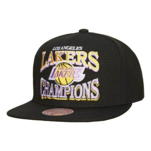 Mitchell & Ness Champions Era Snapback HWC Los Angeles Lakers Hat Black 749881