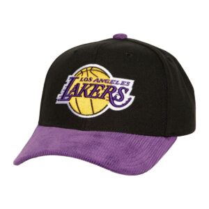 Mitchell & Ness Cord Pro Snapback Los Angeles Lakers Hat Black 749991