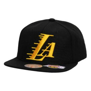 Mitchell & Ness Dead Remix Deadstock Snapback HWC Los Angeles Lakers Hat Red 754504