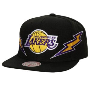 Mitchell & Ness Double Trouble Snapback Los Angeles Lakers Hat Black 749863