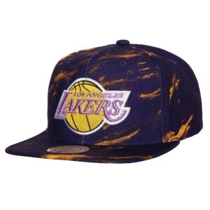 Mitchell & Ness Down For All Snapback HWC Los Angeles Lakers Hat Violet 750364