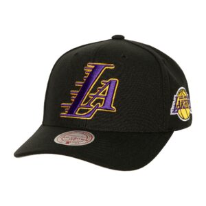 Mitchell & Ness Icon Grail Pro Snapback Los Angeles Lakers Hat Black 749895